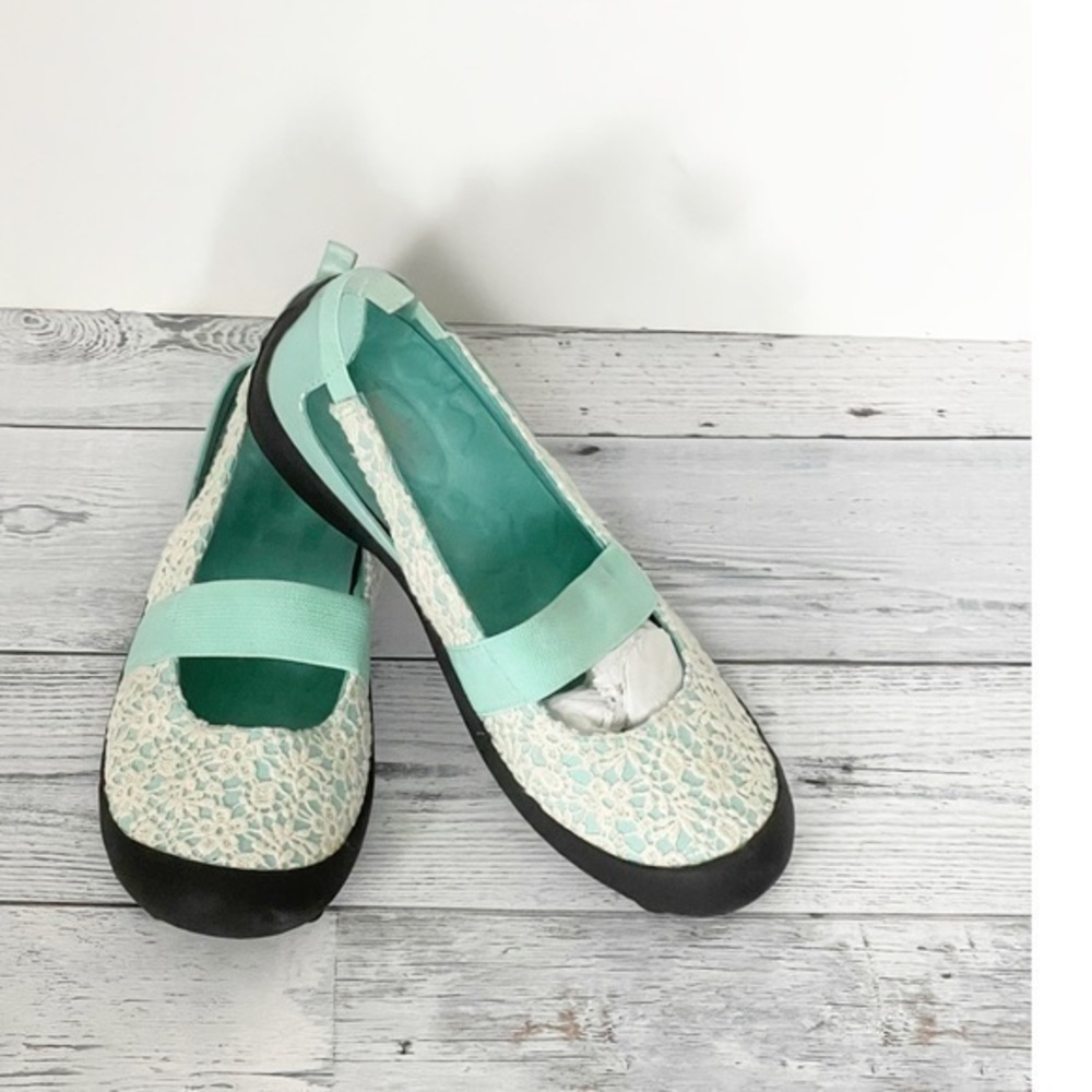 Jambu Women's Crochet Balerina Slip-on Shoes Sz 9